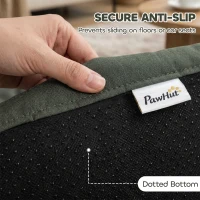PawHut Waterproof Dog Bed, Foldable Pet Bed with Anti-Slip Bottom, Machine Washable for Small Puppies and Cats, 90 x 60 x 5 cm(m-8)
