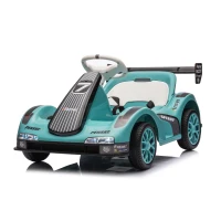 Kinder-Elektroauto, einstellbare Vor-/Rückfahrt und zwei Geschwindigkeitsstufen, 81x50.5x45 cm, Grün(m-1)