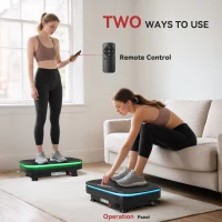 SPORTNOW Vibration Plate Exercise Machine with Cool Lights, 99 Speed Levels(m-6)