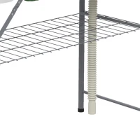 Outsunny Folding Fish Cleaning Table with Sinks, Portable Camping Sink Table with Faucet, Drainage Hose(m-12)