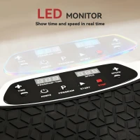 SPORTNOW Vibration Plate, with Adjustable/Removable Handle, Preset Modes, 50 Speeds(m-7)