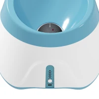 PawHut Lanceur de Balles Automatique avec 3 Balles en ETPU, 3 Réglages de Distance 6m/10m/14m, Intérieur et Extérieur, Bleu(m-15)