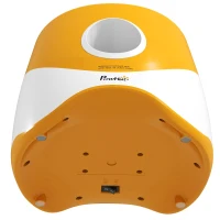 PawHut Automatic Dog Ball Launcher with 5 ETPU Balls 5.8 cm, 3 Distance Settings 6/10/14 m, Orange(m-11)