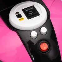 HOMCOM Moto électrique enfants 3 roues 6 V, voiture électrique enfants 3 à 5 ans, effets lumineux et sonores, 86x42x52cm, rose(m-10)