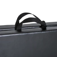HOMCOM Tapet de Gimnastică Pliabil, Tapet Fitness Gros de 5 cm și Antialunecare, 180x60x5 cm, Negru(m-8)