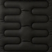 Outsunny Double Sleeping Bag with 2 Pillows, 220 x 160 cm Extra-Large Sleeping Bag for Adults, Black(m-11)