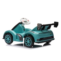 Kinder-Elektroauto, einstellbare Vor-/Rückfahrt und zwei Geschwindigkeitsstufen, 81x50.5x45 cm, Grün(m-14)