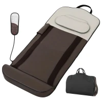 HOMCOM Colchón de Masaje Cuerpo Completo Plegable con Calefacción Compresión de Aire 4 Modos 3 Intensidades Apagado Automático(m-1)