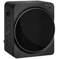 HOMCOM 5kg Vented Tumble Dryer, 1000W Compact Tumble Dryer with 5 Drying Modes, Stainless Steel Tub, Black(m-1)
