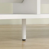 HOMCOM Mueble para Zapatos 4 Cajones Abatibles Ahorraespacio con Estantes Regulables Blanco(m-13)