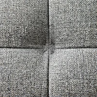 HOMCOM Fotoliu Modern din Material Textil cu Șezut Confortabil și Picioare din Oțel, 76x68x80 cm, Gri(m-7)