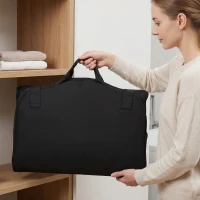 HOMCOM Colchón de Masaje Cuerpo Completo Plegable con Calefacción Compresión de Aire 4 Modos 3 Intensidades Apagado Automático(m-9)