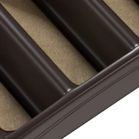 PawHut Escalier pour Chien Pliant à 4 Marches Antidérapantes, Escalier pour Animaux en Plastique, 62 x 38 x 49,5 cm, Beige(m-10)