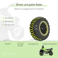HOMCOM kinderauto trapauto met voeten schuiven kinderauto kindervoertuig voor 18-36 maanden licht muziek kunststof staal groen 67,5 x 38 x 44 cm(m-5)