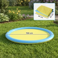 PawHut Dog Splash Pad for Pets Dog Bath Pool Water Game(m-3)
