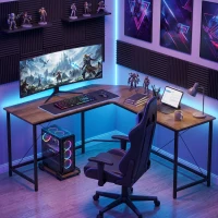 HOMCOM Corner L-Shape Computer Desk PC Workstation Writing Gaming Table Home Office(m-8)