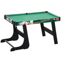 HOMCOM Tavolo da Gioco 6 in 1 con Calcio Balilla, Biliardo, Air Hockey, Ping Pong, Anelli e Hockey su Prato, 118x104x71 cm(m-1)