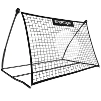 SPORTNOW Football Rebounder Net, Portable Kickback Football Rebounder Net with Carry Bag and Ground Stakes(m-1)