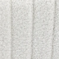 HOMCOM Lot de 2 Chaises de Salle à Manger, Chaises de Cuisine Rembourrées en Peluche Teddy, Dossier et Assise Large, Crème(m-6)