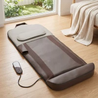 HOMCOM Colchón de Masaje Cuerpo Completo Plegable con Calefacción Compresión de Aire 4 Modos 3 Intensidades Apagado Automático(m-3)