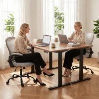HOMCOM Cadeira de Escritório Ergonômica Poltrona em Malha Apoios de Braço Rebatíveis Altura Regulável Função de Inclinação Cinza(m-5)