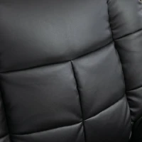 HOMCOM Fotoliu Relax cu 8 Puncte de Masaj și Reclinare la 165° din Piele Ecologică, Negru(m-10)