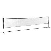 SPORTNOW Ensemble set complet de badminton, pickleball et volleyball, 3 en 1, jeux sport extérieur avec filet hauteur réglable(m-1)
