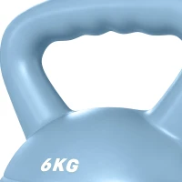 SPORTNOW Kettlebell for Strength Training Kettle Bell with Non-Slip Handle 6 kg Blue(m-13)