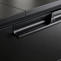Vinsetto Dulap de Birou cu 2 Sertare pentru Dosare si Rafturi Deschise din PAL, Manere din Otel, Roti cu Blocare, 80x40x66cm, Negru(m-9)