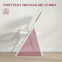 HOMCOM Set 4 Sedie Pieghevoli Imbottite in Finta Pelle PU e Metallo, 45x46x78 cm, Bianco(m-5)