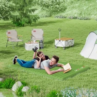 Outsunny 2 Person Camping Inflatable Mattress - Green(m-10)