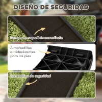 PawHut Rampa para Perros 155 cm Rampa para Perros para Coche Plegable con Asa Ángulo Ajustable Negro(m-6)