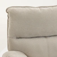 HOMCOM Fauteuil Releveur Électrique Massage et Chaleur Fauteuil Relax Électrique Chenille Ports USB Dossier Inclinable Crème(m-14)