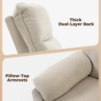 HOMCOM Fauteuil Releveur Électrique Massage et Chaleur Fauteuil Relax Électrique Chenille Ports USB Dossier Inclinable Crème(m-9)