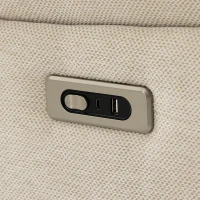 HOMCOM Fauteuil Releveur Électrique Massage et Chaleur Fauteuil Relax Électrique Chenille Ports USB Dossier Inclinable Crème(m-12)