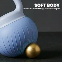 SPORTNOW Soft Kettlebell, 10kg Kettle Bell with Anti-Slip Grip for Home Gym Weight Lifting and Strength Training(m-4)