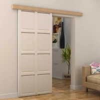 Homcom Kit Feronerie Rustic – 6 Piese pentru Usi Glisante din Lemn(m-7)