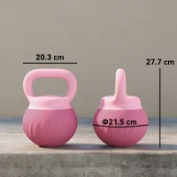 SPORTNOW Soft Kettlebell, 8kg Kettle Bell with Anti-Slip Grip for Home Gym Weight Lifting and Strength Training(m-3)