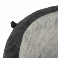 PawHut Dog Car Seat, Detachable Washable Dog Booster Seat with Thick Cushion, Seat Belt, Pockets for Small Under 10kg, Grey(m-12)