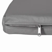 Outsunny Outdoor Seat Cushion Pads for Rattan Furniture, 3 PCs Garden Furniture Cushions, Dark Grey(m-9)