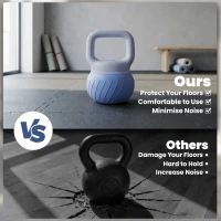 SPORTNOW Soft Kettlebell, 10kg Kettle Bell with Anti-Slip Grip for Home Gym Weight Lifting and Strength Training(m-7)