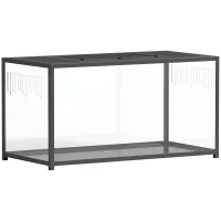 PawHut Large Hamster Cage, Chewproof Metal Rat Cage with Openable Top for Syrian Dwarf Hamster, Gerbil, 100 x 50 x 52.5 cm(m-1)