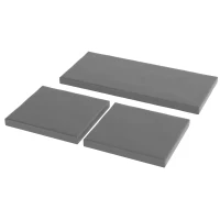 Outsunny Outdoor Seat Cushion Pads for Rattan Furniture, 3 PCs Garden Furniture Cushions, Dark Grey(m-10)