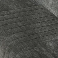 HOMCOM Canapé Paresseux Chaise de Sol à Silhouette Papillon avec Poches Latérales, sans Assemblage, 80x90x76cm, Gris Châtaigne(m-12)