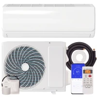 HOMCOM Aire Acondicionado Split Inverter 12000 BTU con Bomba de Calor WiFi y Control por Voz para 18 m² con Kit de Instalación(m-11)