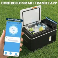 Outsunny Frigorifero Portatile da 30L con Compressore e Controllo App, Nero(m-6)