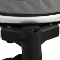 PawHut Dog Stroller, Easy Folding Pet Stroller for Small and Medium Dogs with Shock Absorption, Maximum Load 20 kg, Grey(m-10)