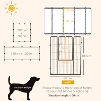 PawHut 12 Panels Heavy Duty Puppy Playpen, for Small Dogs, Indoor and Outdoor Use - Silver(m-3)