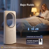 HOMCOM Ventilador de Torre sin Aspas con Mando a Distancia Oscilación 45° 3 Velocidades 3 Modos Temporizador 15H Blanco(m-4)