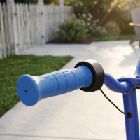AIYAPLAY Patinete Eléctrico para Niños con Luces LED Acelerador de Pulgar y Ruedas sin Pinchazos Velocidad de hasta 10 km/h Azul(m-11)